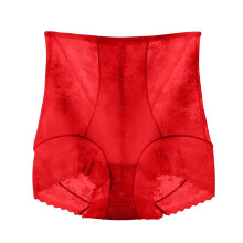 Corrigerende shapewear shorts met buikcontrole, tailletrainer slipje, elastische kanten liftbroek – Rood M, geschikt voor alle lichaamstypes