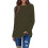 Damenpullover mit Rundhalsausschnitt, Damenpullover, Damenpullover, Rundhalspullover, Armeegrün, Größe 2XL 1