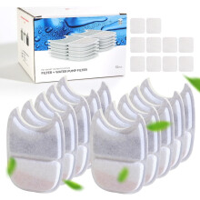 10 Pack Pet Water Fountain Filter Replacement for 135 fl oz/4L Wilreless Cat Water Fountain (for YPD-C004S,YPD-C004P)