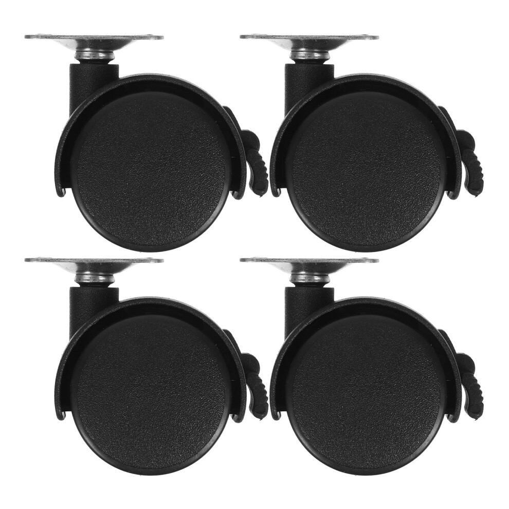 4Pcs Swivel Caster Wheels With Fixing Plate For Furniture Cupboard Cabinet 40Mm Wheel Diameter 9401284787365