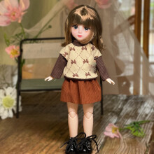 Loli Doll Dress-Up Set: 30cm Hand-Painted Lips, 20-Joint Smooth Unpainted Body, Exquisite Custom Design