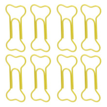 100pcs Black Bone Shape Paper Clips, Lightweight Document Organizer