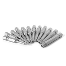 Versatile 1/4 Inch Hex Shank Torx Bits Set for General Tool Use in Construction Sites