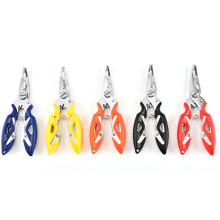 (Black) Stainless Steel Fishing Pliers - Fisherman\'s Essential Tool