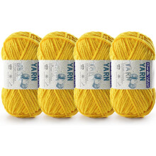 2 Pac Chenille Yarn for Crocheting - Fluffy Yarn for Crochet, Baby Yarn for Crocheting Soft Blankets - Weight Per Roll 50g/1.76oz, Length 60m/65yard