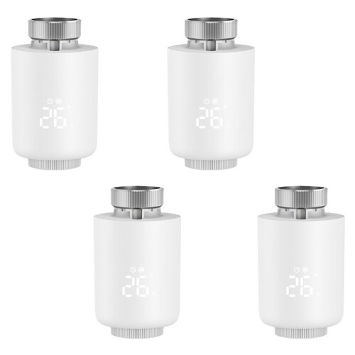 Tuya Wireless ZigBee Temperature Control Valve Radiator Actuator Intelligent TRV Temperature Control Valve 4 Pack 1