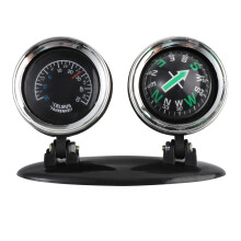 2 In Digital Thermometer Vehicles Compass Car Ornaments for Automatic Dash Ball Dashboard