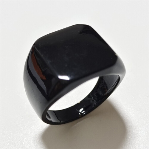 (7) Stylish Black Alloy Office Ring - 50 Chars