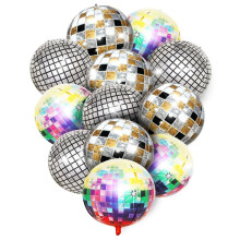 Disco Balloons,12PCS Disco Balloons,22 Inches 4D Colorful Balloons,for Birthdays,70s 80s 90s Disco Decorations