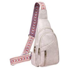 Umhängetasche für Damen, Crossbody-Tasche, Handtasche für Damen, vegane Leder-Bauchtasche mit Gitarrengurt