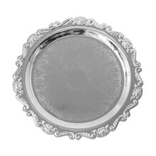 Vintage Golden Metal Tray 10x10cm