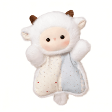 Peluche mouton sans étiquette, jouet en peluche doux, 1 pièce