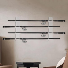 Worgeous 1 Set Wall Fishing Pole Holder Acrylic Simple Designed Fishing Rod Storage Rack for Fishermen