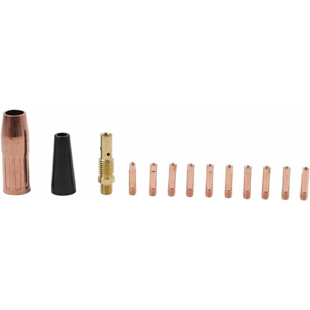 13Pcs Welding Gasless Flux Nozzle Tips Torch Copper 140Hd 175Hd 100Hd 9405492451810