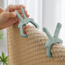 Non-slip Plastic Quilt Clip, Large Windproof Towel Clip for Beach, Household, Drying, and Camping, Heavy Duty with Silicone Grip for Secure Fastening