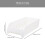 1Pcs White Plastic PP Dish Drying Rack Rectangular for Tableware Draining Holder 1