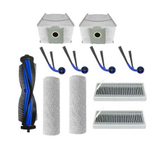 11 Pcs for Deeboot T80 PRO OMNI / T80 OMNI / M14 Sweeper Roller Side Brush Filter Mop Pad Dust Bag