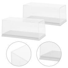 Model Car Display Case Clear Acrylic 2 pcs