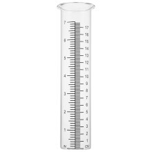 Stri 2 Pcs Professional Rain Gauge Tube Practical Glass Rain Measuring Cylinder
