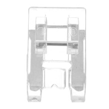 1Set Satin Stitch Sewing Foot for Sewing Machine in Silver and Transparent Colors for Home Use