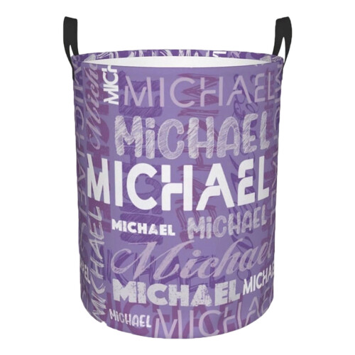 Custom Name Laundry Basket – Personalized Collapsible Hamper for Bathroom/Bedroom, Compatible with Home Use