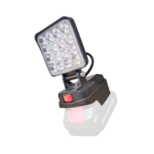 Compactly LED Work Light Charging With USB Power Output Foldable ABS Housing For 14.4-20V Lithium Batteries Lighting Tool