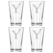 Beer Glass Set Clear 4 Pieces