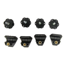 Football Helmet Screws Fasteners Football Helmet Visor Clips Black 4 Sets Stability
