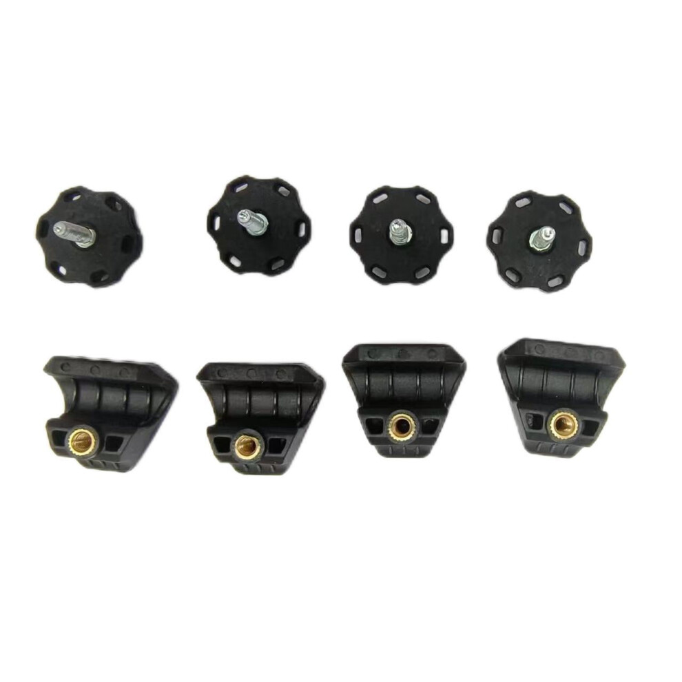 Football Helmet Screws Fasteners Football Helmet Visor Clips Black 4 Sets Stability 9426043668884