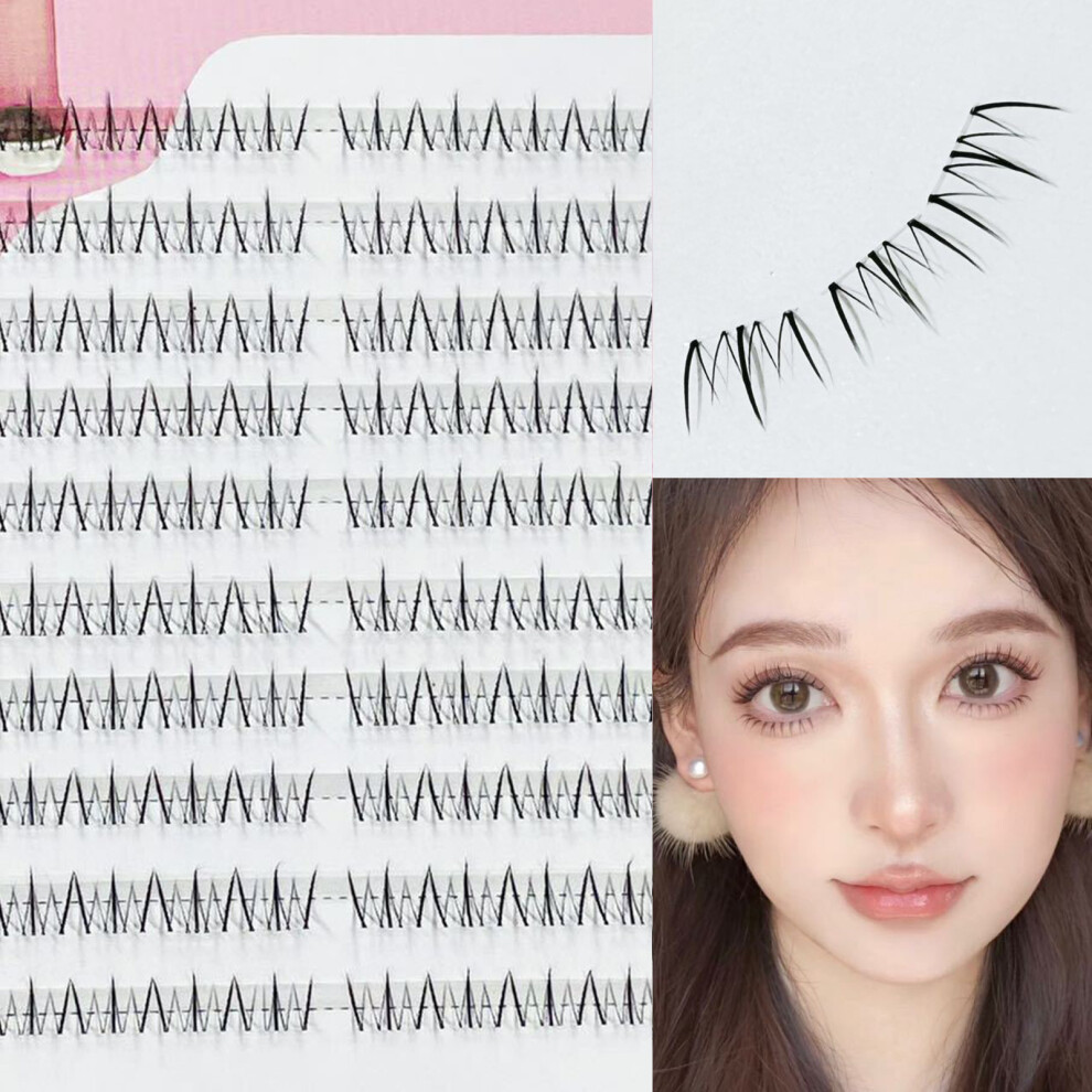 Dachuang Beauty (07) Lower Eyelash Clusters 4-7Mm For Weddings & Shows