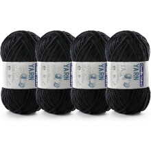 2 Pac Chenille Yarn for Crocheting - Fluffy Yarn for Crochet, Baby Yarn for Crocheting Soft Blankets - Weight Per Roll 50g/1.76oz, Length 60m/65yard