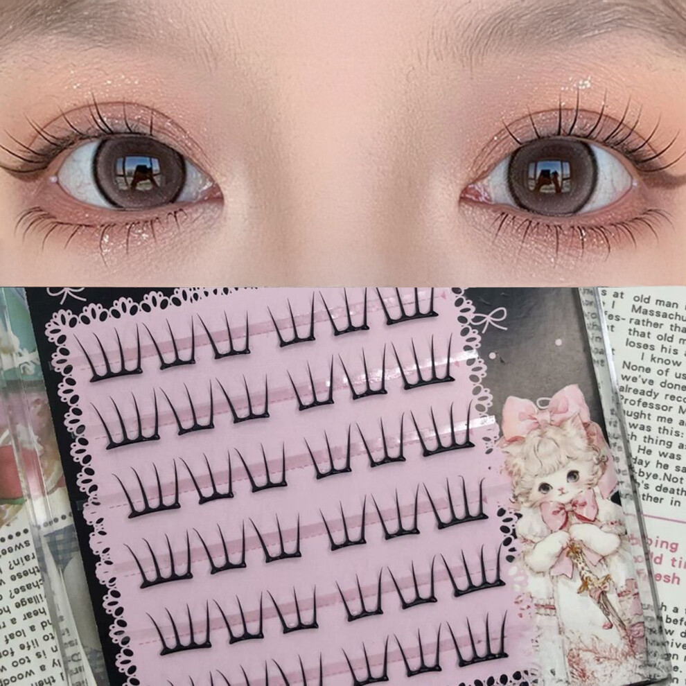 Dachuang Beauty (Six Rows) 11-13Mm Reusable False Eyelashes, Soft & Thin Band