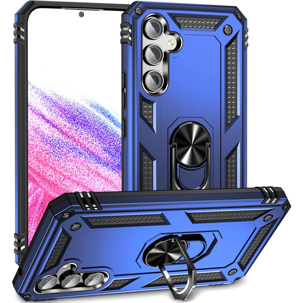 Heavy Duty Shockproof Case With 360 Metal Rotating Ring & Kickstand For Samsung Galaxy A54 5G Â (Compatible With Galaxy A54 5G) Purple 9405492453968