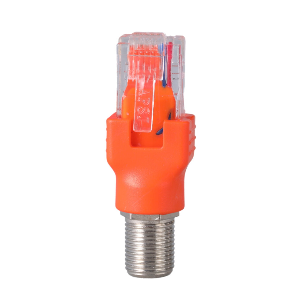 F To Rj45 Converters Adapter R-F Female To Rj45 Male Ethernet Coaxial Coupler Coax Adapters For Line Tester 9132278069920