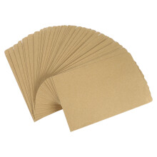 50 unidades de envelopes kraft amarelos para negócios, em papel cáqui.