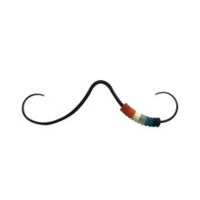 Körperschmuck, Nasenpiercing, Schnurrbartring – Schwarz – 1,2 mm – Stil 3