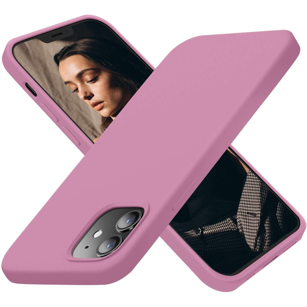 Iphone 12 & 12 Pro Case Â Silicone Shockproof, Soft Microfiber Lining, 6.1", Lilac Compatible With Iphone 12, Compatible With Iphone 12 Pro Purple 9180333272402