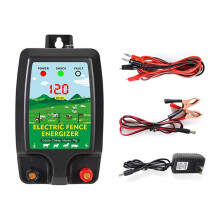 Kit Recinzione Elettronica da 1,5-2 J, Caricabatterie per Recinzione Elettronica per Bestiame, Pecore, Bovini, , Pollame, Spina US