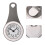 Bathroom Clock Grey Wall Decor 20.5 x 10.5 cm 1