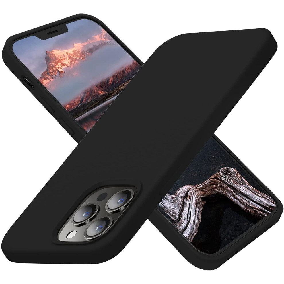 Iphone 13 Pro Case – Ultra Slim Shockproof Silicone Case With Soft Microfiber Lining, 6.1", Compatible With Iphone 13 Pro Black 9180333272518