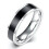 Vielsesring i rustfrit stål, sort, herre, unisex, B429-7 1