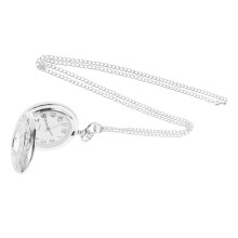 ULTNICE Roman numeral pocket watch silver dual display 1