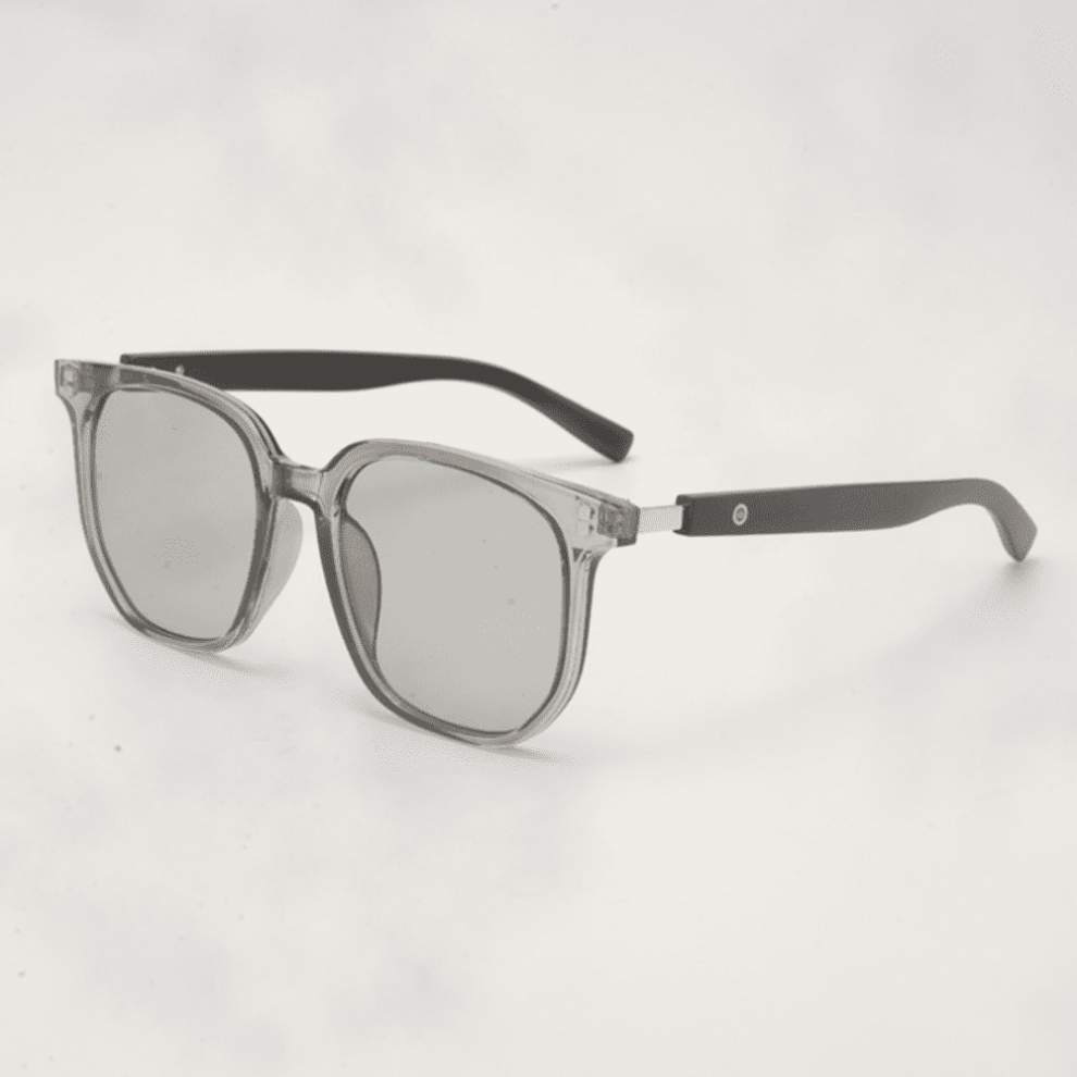 Retro Wood Grain Sunglasses Square Frame UV Protection