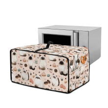 Toaster Oven Cover Compatible with Most Models – Anti-Scratch, Dust-Proof, Machine Washable, 20.5"x16.5"x10", Siamese Cat Design
