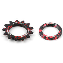 POLSO Fixed Gear Cog 13T Single Speed Bicycle Flywheel Piece & Lockring Flywheel for Fixie Track Bike Hub
