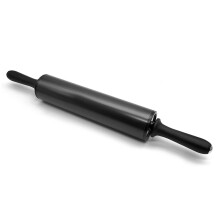 1Set Black Stainless Steel Rolling Pin for Baking and Dough Rolling with Adjustable Thickness for Various Uses