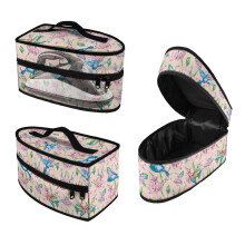 Floral Hummingbird Garment Steamer Carrying Case Zipper