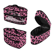 Leopard Print Design Steam Iron Case 11.8x6.69x5.5 Inches Lightweight Smooth Zipper, Bag Only