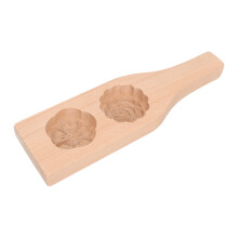 MLINS Moon Cake Mold for Kitchen Use Made of Synthetic Material Khaki Color 7.5 x 3.5 Inches