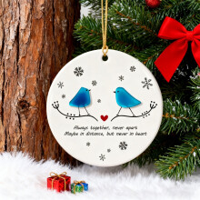 Heart-Shaped Sea Glass Christmas Ornament